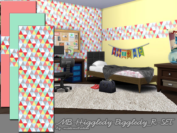  The Sims Resource: Higgledy Piggledy walls by matomibotaki