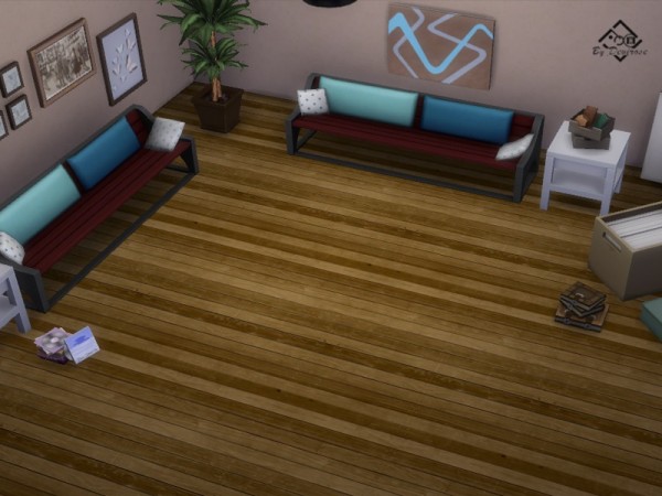  The Sims Resource: Modern Wood Plank Set 3 by Devirose