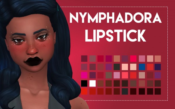  Simsworkshop: Nymphadora Lipstick by Weepingsimmer