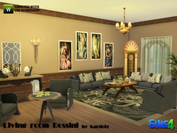  The Sims Resource: Livingroom Rossini by kardofe