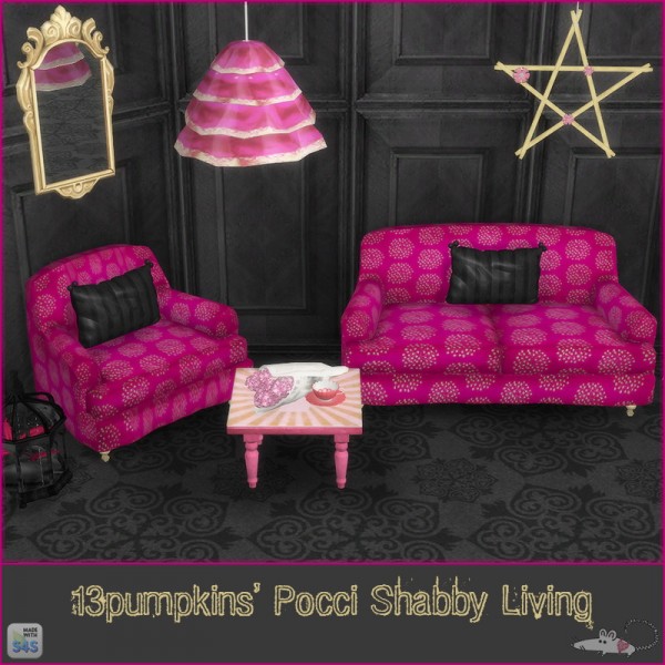  Loveratsims4: Shabby Livingroom