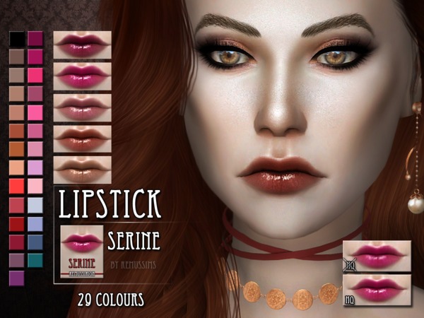 The Sims Resource: Serine Lipstick by RemusSirion