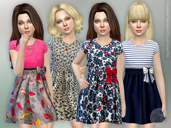  The Sims Resource: Designer dress P52 by lillka