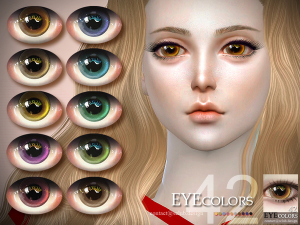  The Sims Resource: Eyecolor 42 by S Club