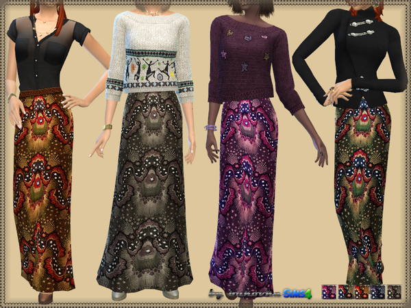  The Sims Resource: Skirt Valentino by Bukovka