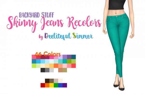  Deelitefulsimmer: Skinny jeans recolor