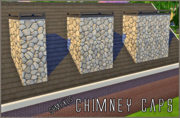  Simsworkshop: Chimney Caps Set by Sympxls