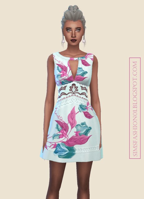  Sims Fashion 01: Indie Fashion dress