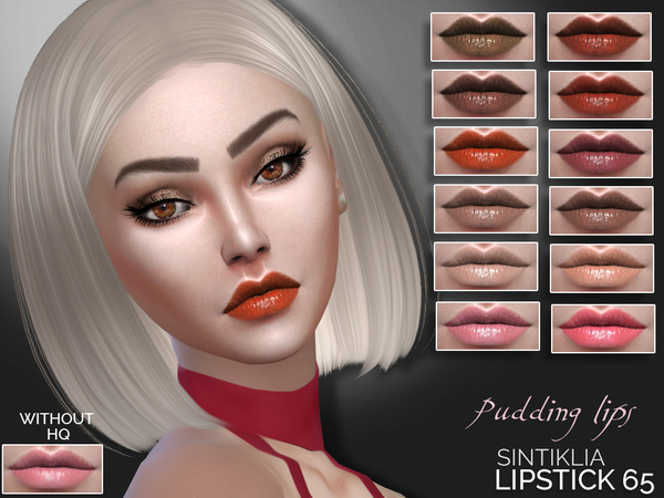  The Sims Resource: Sintiklia   Lipstick 65