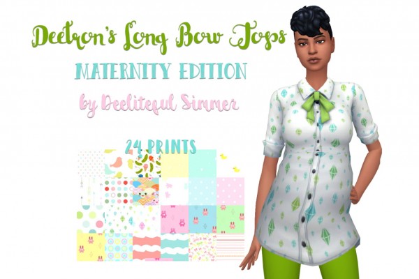 Deelitefulsimmer: Long bow top maternity edition