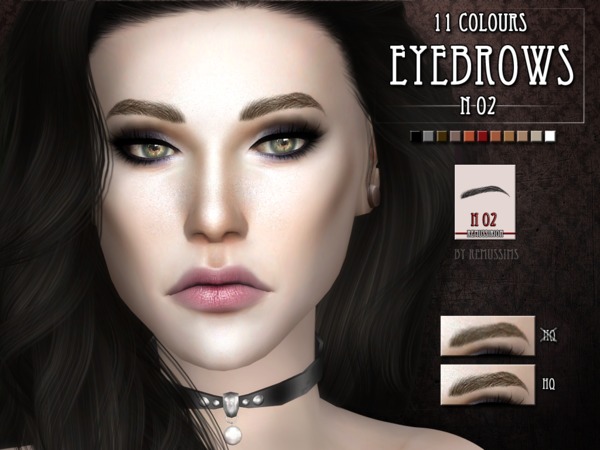  The Sims Resource: Eyebrows N02 by Remus Sirion