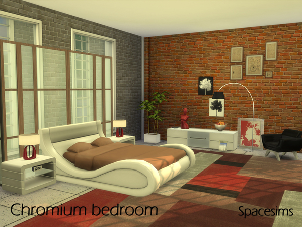  The Sims Resource: Chromium bedroom by spacesim