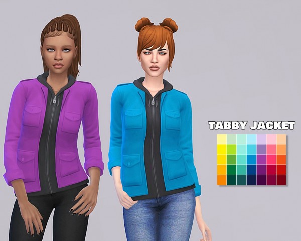  Simsworkshop: Tabby Jacket 35 colors by maimouth