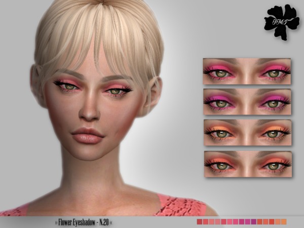  The Sims Resource: Flower Eyeshadow N.20 by IzzieMcFire
