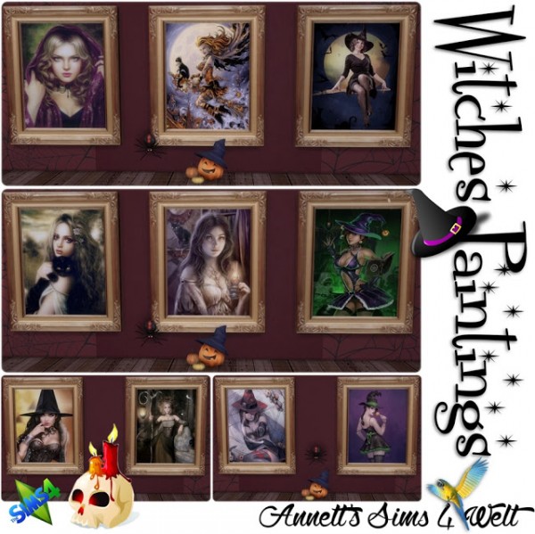  Annett`s Sims 4 Welt: Witches Paintings