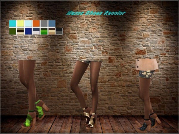  The Sims Resource: Naxos Shoes Recolored by Teenageeaglerunner