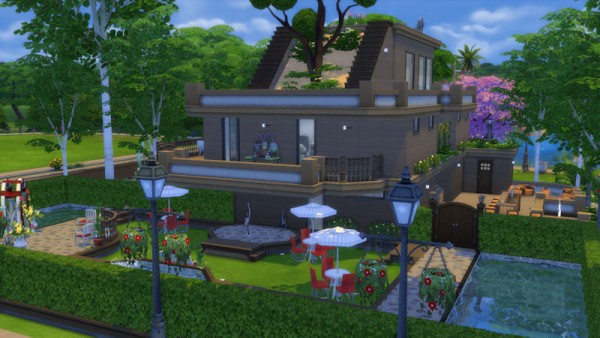  La Luna Rossa Sims: Modern Rich House