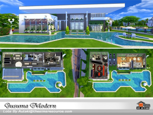  The Sims Resource: Gusuma Modern house by Autaki