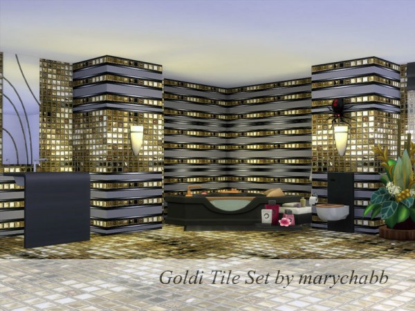  The Sims Resource: Goldi Tile Set by marychabb