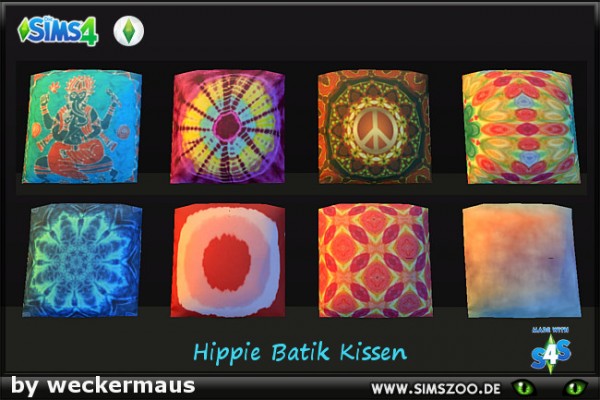  Blackys Sims 4 Zoo: Hippie  pillows by weckermaus