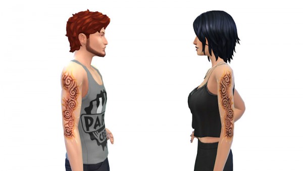  La Luna Rossa Sims: Right Arm Tattoo