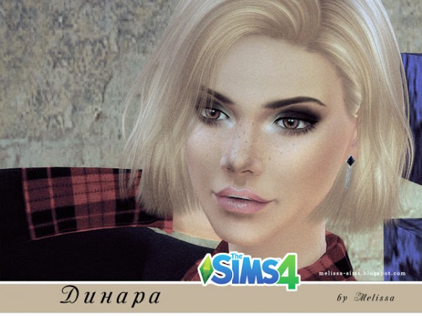  Melissa Sims 4: Dinar sims model