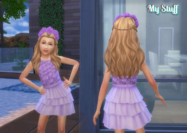 Mod The Sims: Roses Dress by Kiara24