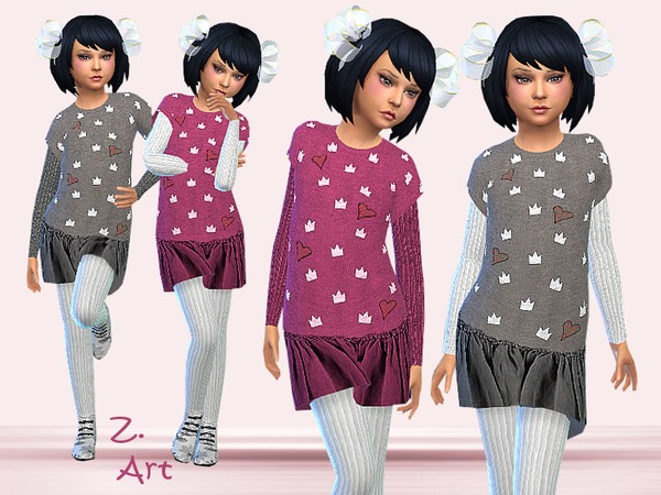  The Sims Resource: Coronet dress by Zuckerschnute20