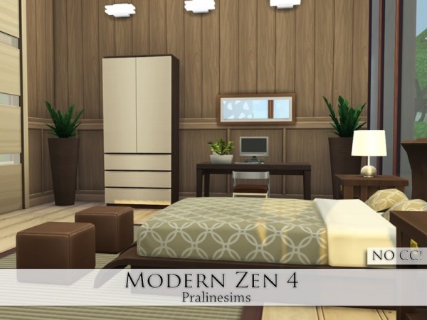  The Sims Resource: Modern Zen 4 house by Pralinesims