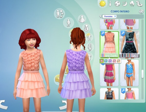  Mod The Sims: Roses Dress by Kiara24