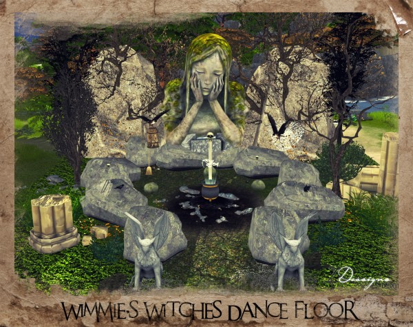  Sims 4 Designs: Wimmies Witches Dance Floor