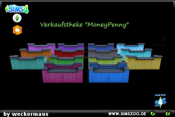  Blackys Sims 4 Zoo: Money penny bunt by weckermaus