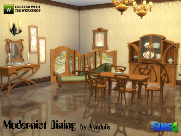  The Sims Resource: Modernist Dining by kardofe