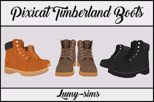  LumySims: Timberland Boots