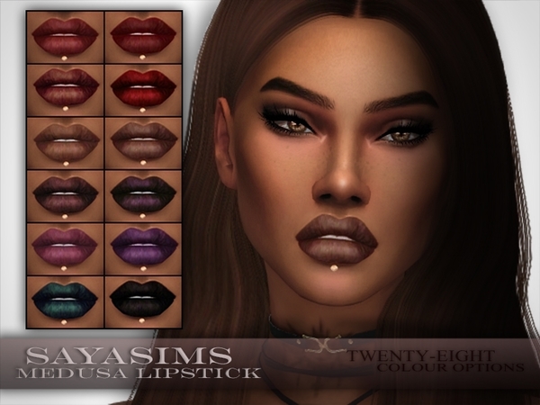  The Sims Resource: Medusa Lipstick by SayaSims