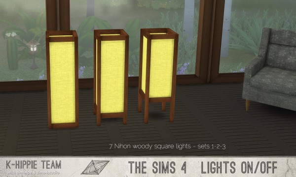  Simsworkshop: 7 Nihon Woody Lamps – set 1 by k hippie