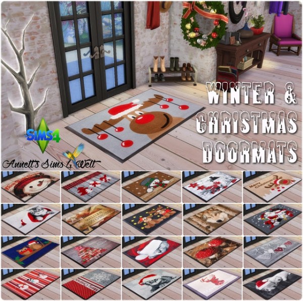  Annett`s Sims 4 Welt: Winter & Christmas Doormats