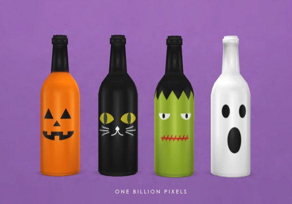  One Billion Pixels: Halloween Wine Bottles