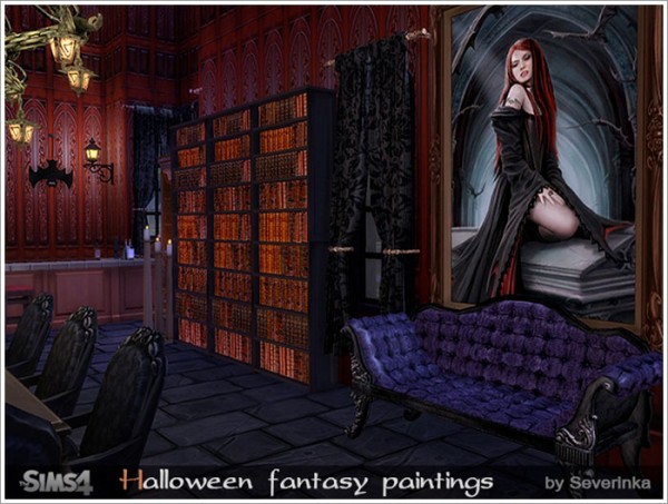  Sims by Severinka: Halloween fantasy paintings
