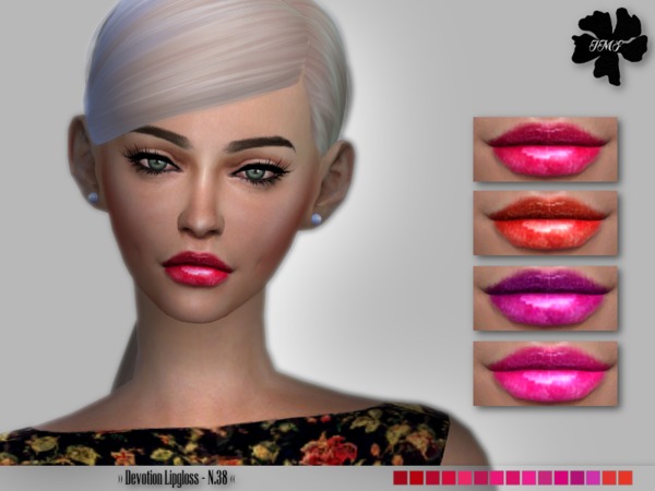  The Sims Resource: Devotion Lipgloss N.38 by IzzieMcFire