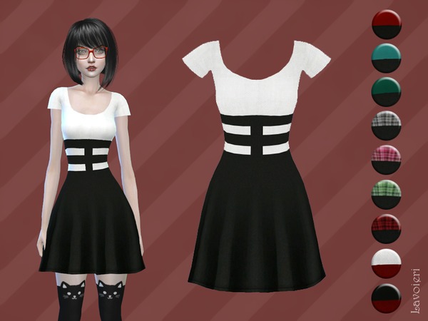  The Sims Resource: Synchestra Dress by Lavoieri