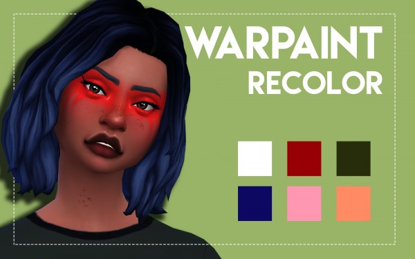  Simsworkshop: Necroberrysims Warpaint Recolor by Weepingsimmer