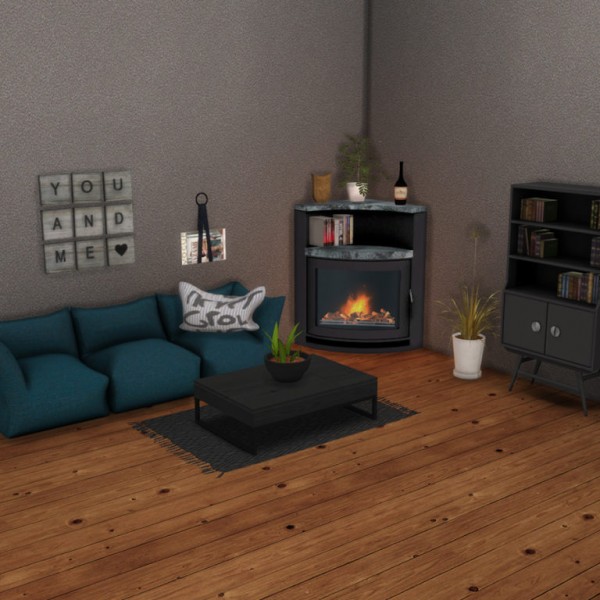  Leo 4 Sims: Tomelin Fireplace