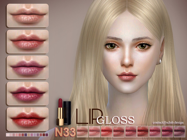  The Sims Resource: Lipstick 33 by S Club