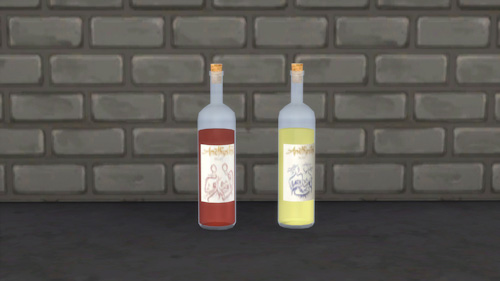  La Luna Rossa Sims: Various Decorative Bottles