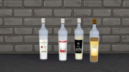  La Luna Rossa Sims: Various Decorative Bottles