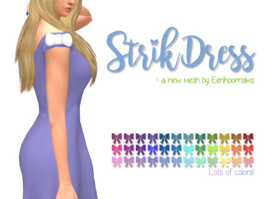  Simsworkshop: Strik Dress by xEenhoornx