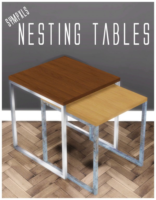  Simsworkshop: Nesting Tables by Sympxls