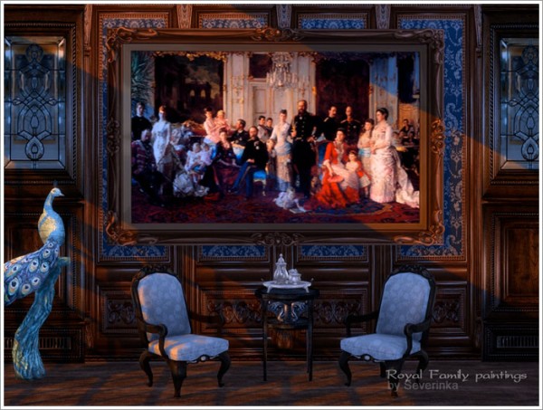  Sims by Severinka: Royal Family paintings