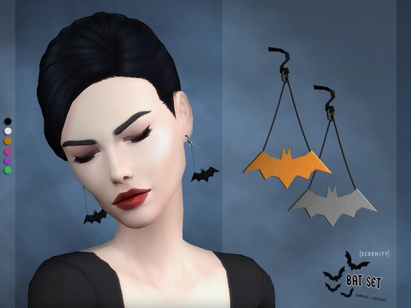  The Sims Resource: Bat Acessories Set by serenity cc